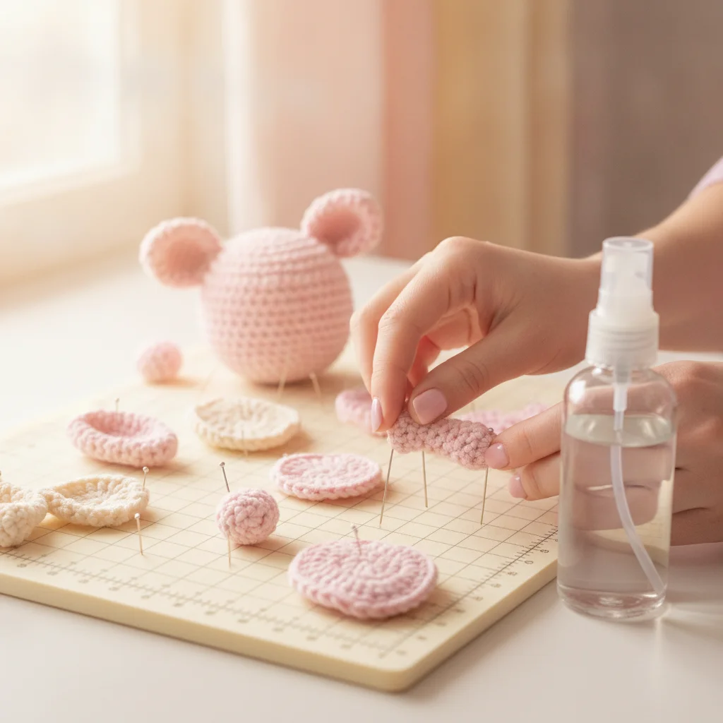 Amigurumi blog iç görsel: Amigurumi Blocking ve Şekillendirme: Oyuncaklarınıza Profesyonel Dokunuşlar