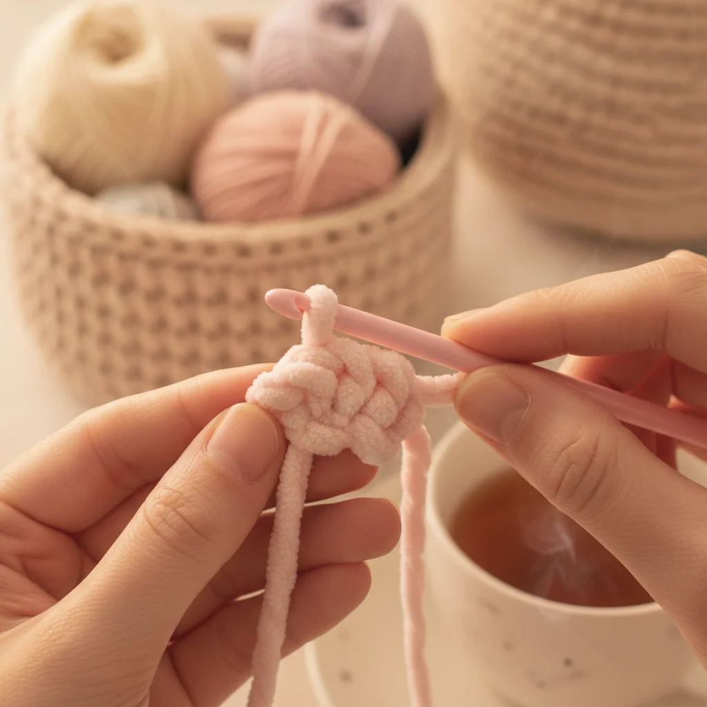 Amigurumi blog iç görsel: Amigurumiye Doku Katmak: Bobble ve Popcorn İlmekleri