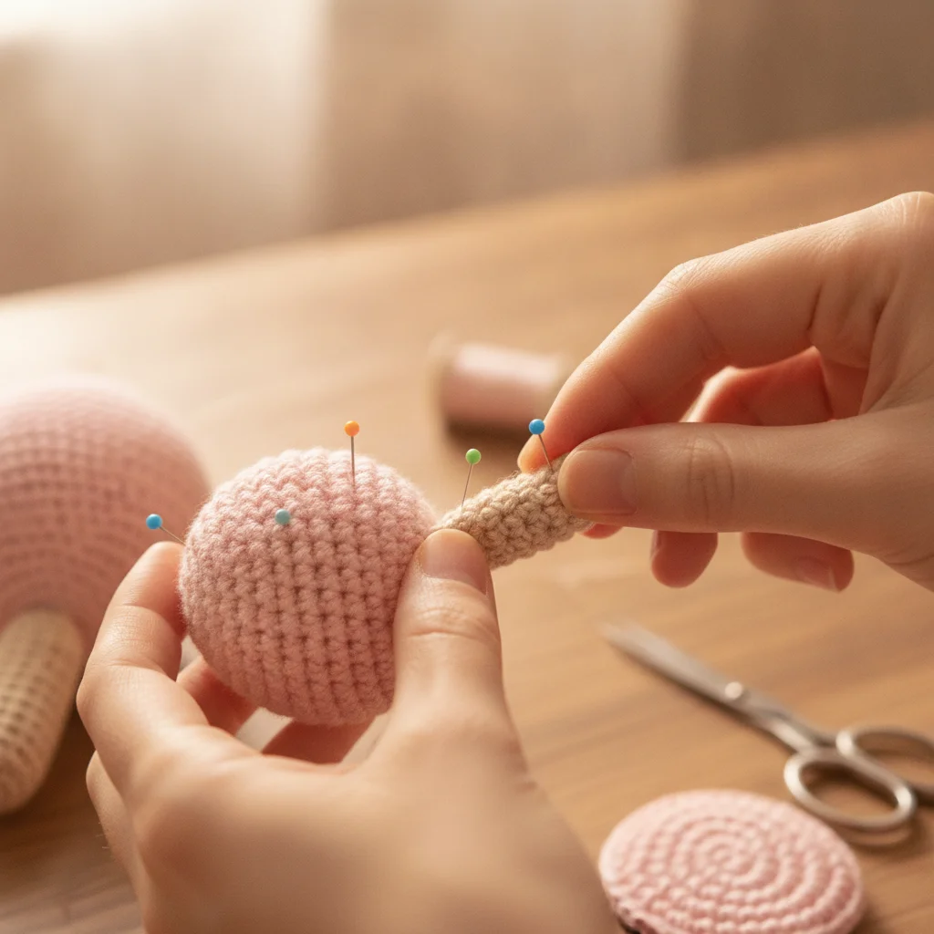 Amigurumi blog iç görsel: Amigurumide Bacakları Gövdeye Eklemenin Yolları