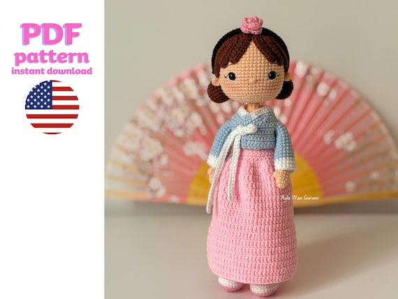 YuMi Hanbok Kore Bebeği Örgü Tarifi